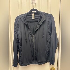 Mono b, thin stretchy Black Zip-Up Hoodie